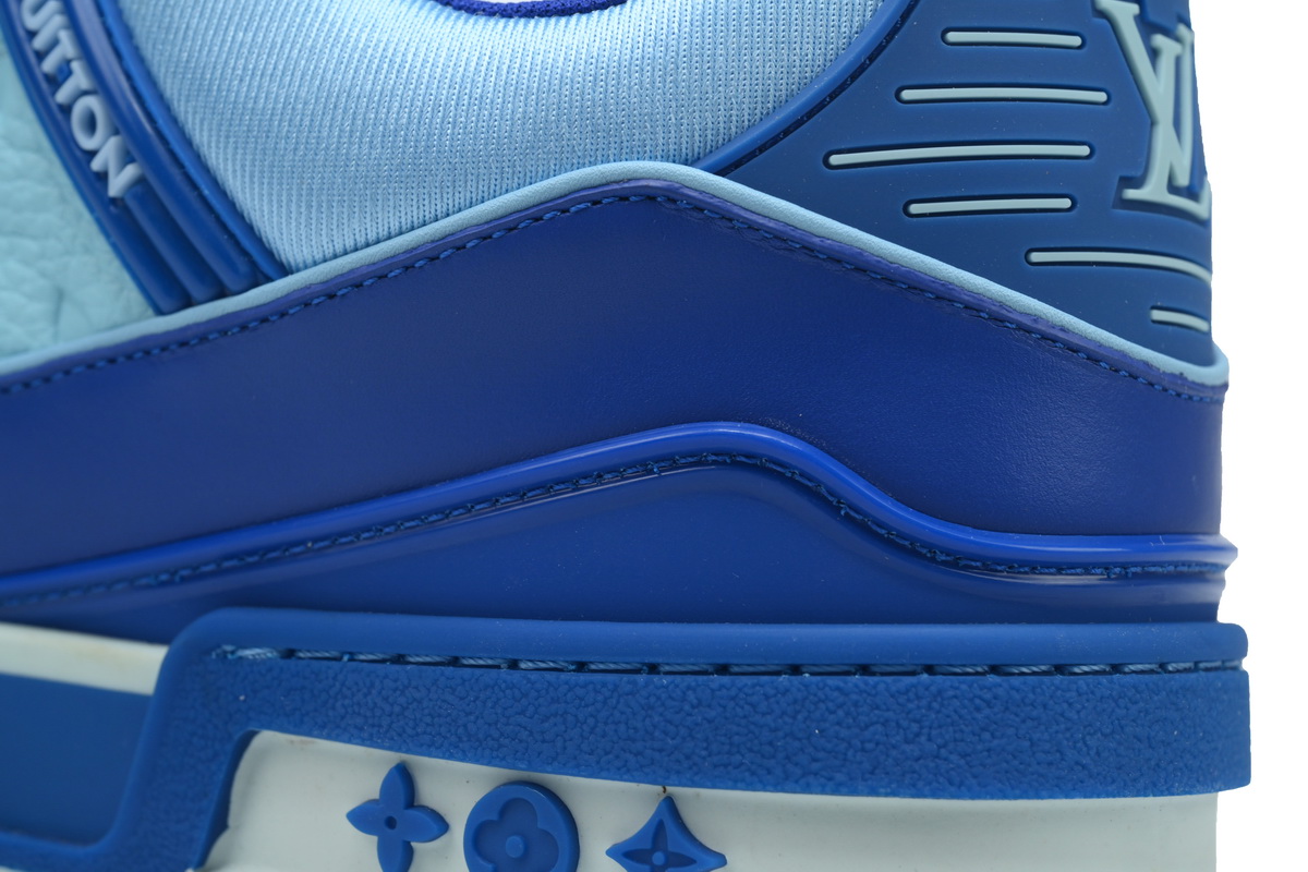 Pkkicks God Batch LOUIS VUITTON Trainer White Blue