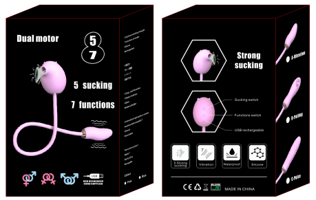 Piggy-Shaped Sucking, Pulsating, and Vibrating Egg