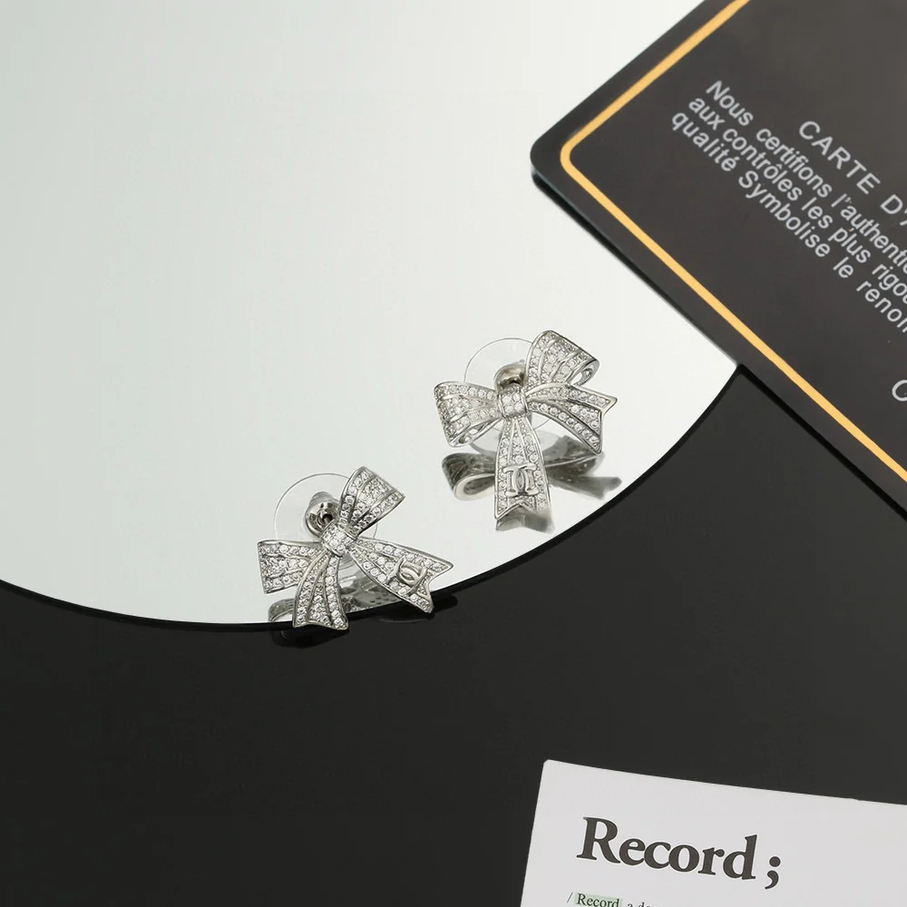 Chan New Bowknot Stud Earrings