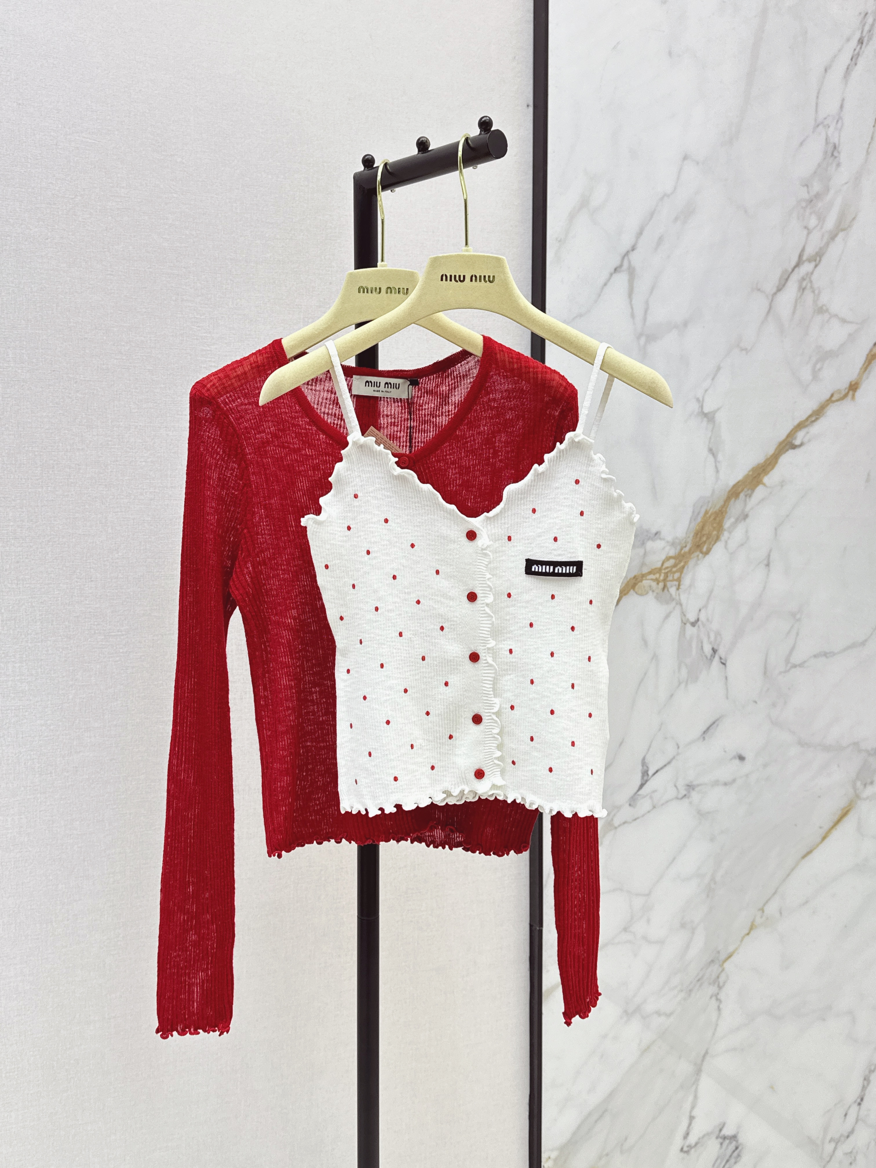 Miu New Two-piece knitwear