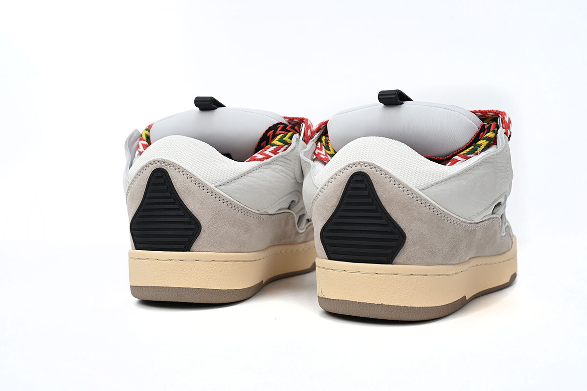 Lanvin Leather Curb White Black Gum
