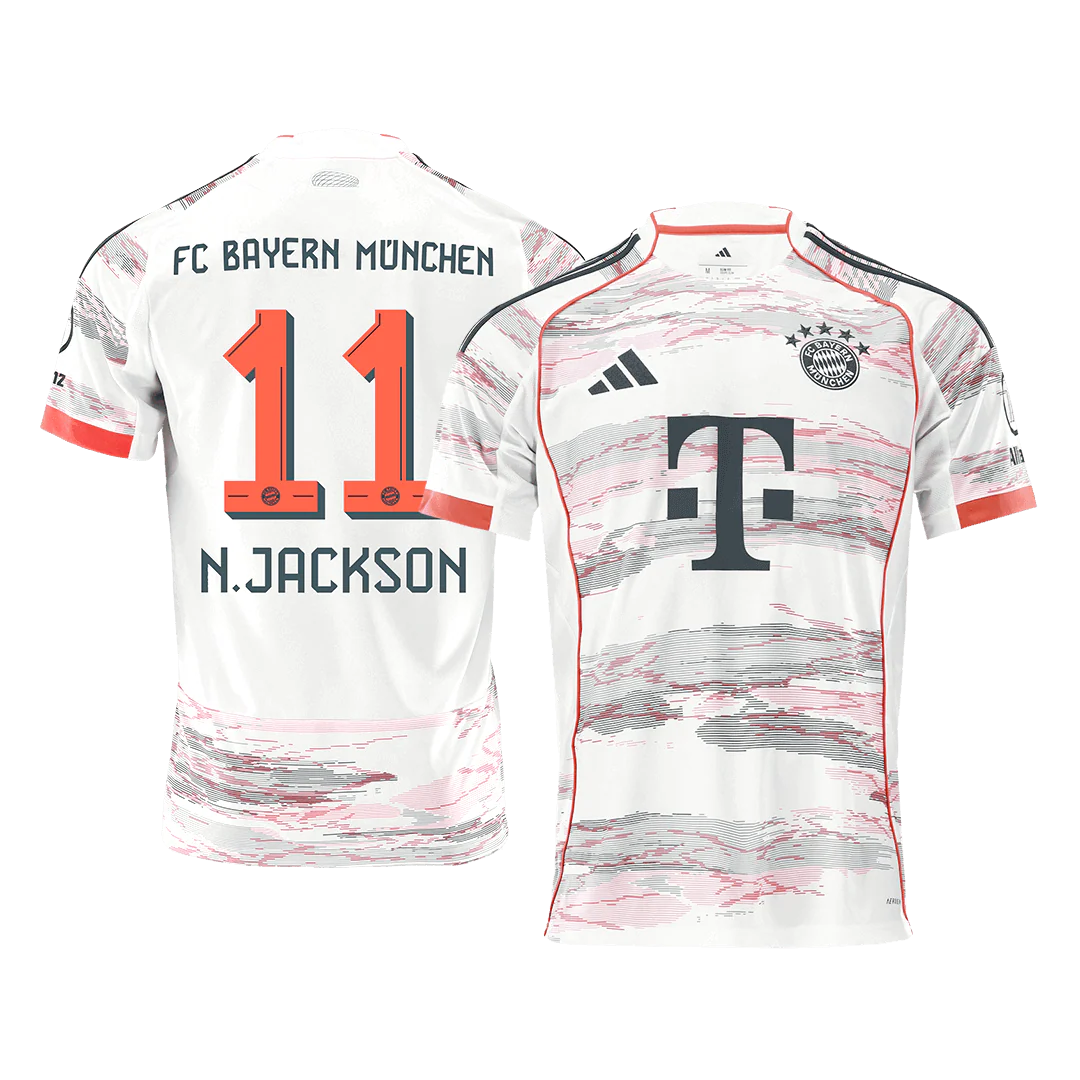 N.JACKSON #11 Bayern Munich Away Soccer Jersey 2025/26