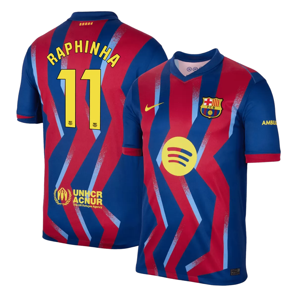 RAPHINHA #11 Barcelona Fourth Away 'El Clásico' Jersey 2025/26