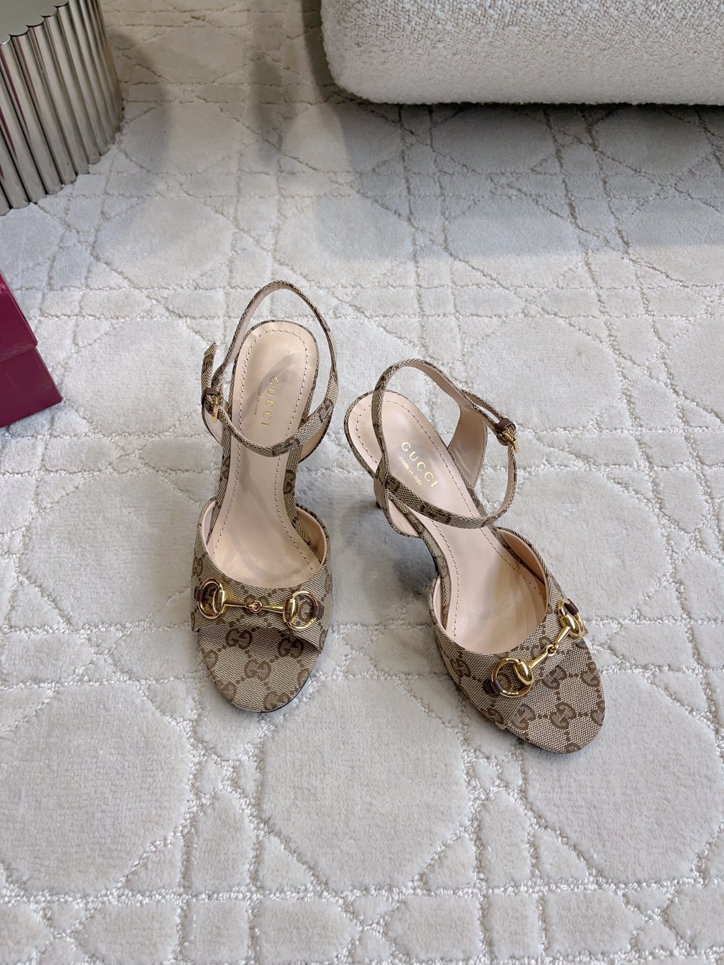 Guc New Horsebit High Heel Sandals