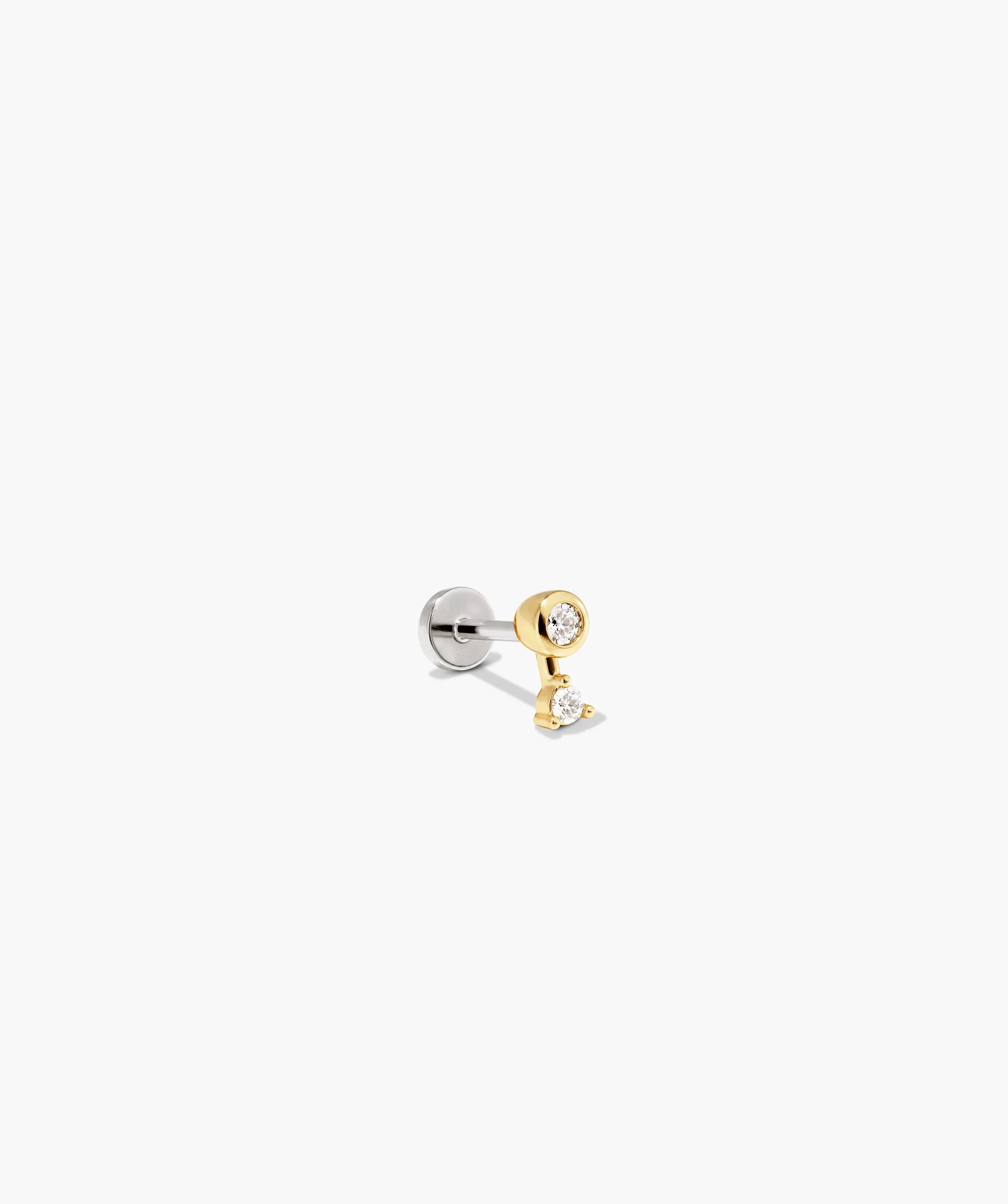 Piercing Studio - Lab Grown Diamond Round Drop Stud