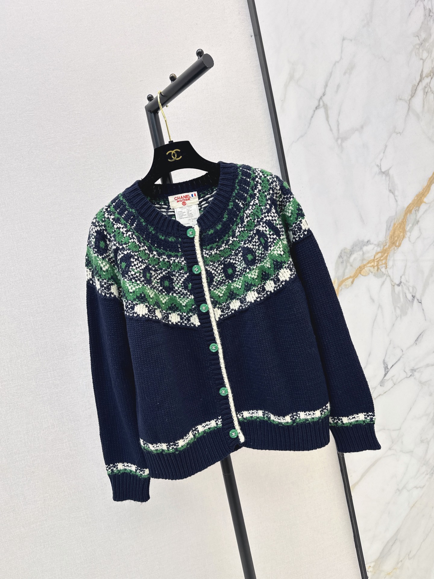 Chan New Vintage Fair Isle Cardigan