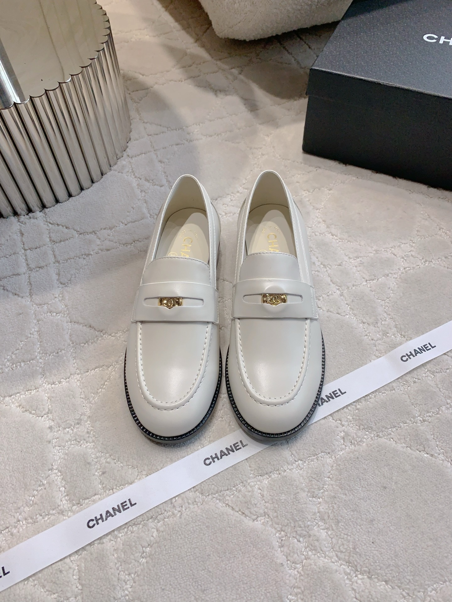 Chan  New Gold Coin Loafers