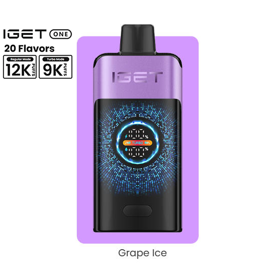 IGET ONE 12000 Puffs - Grape Ice【3-7 days】