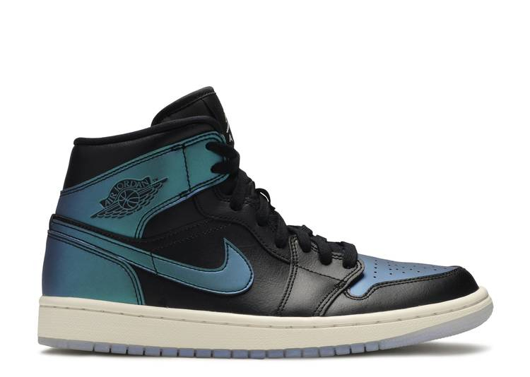 Wmns Air Jordan 1 Mid 'Metallic Turquoise' BQ6472-009