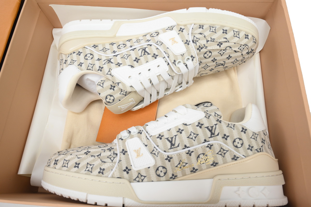 Pkkicks God Batch Louis Vuitton Trainer Brown