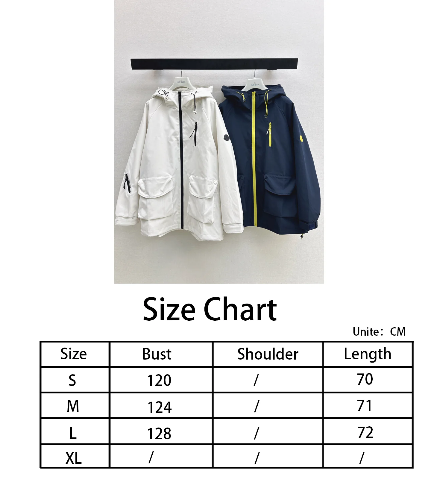 Monc NEW hooded windbreaker