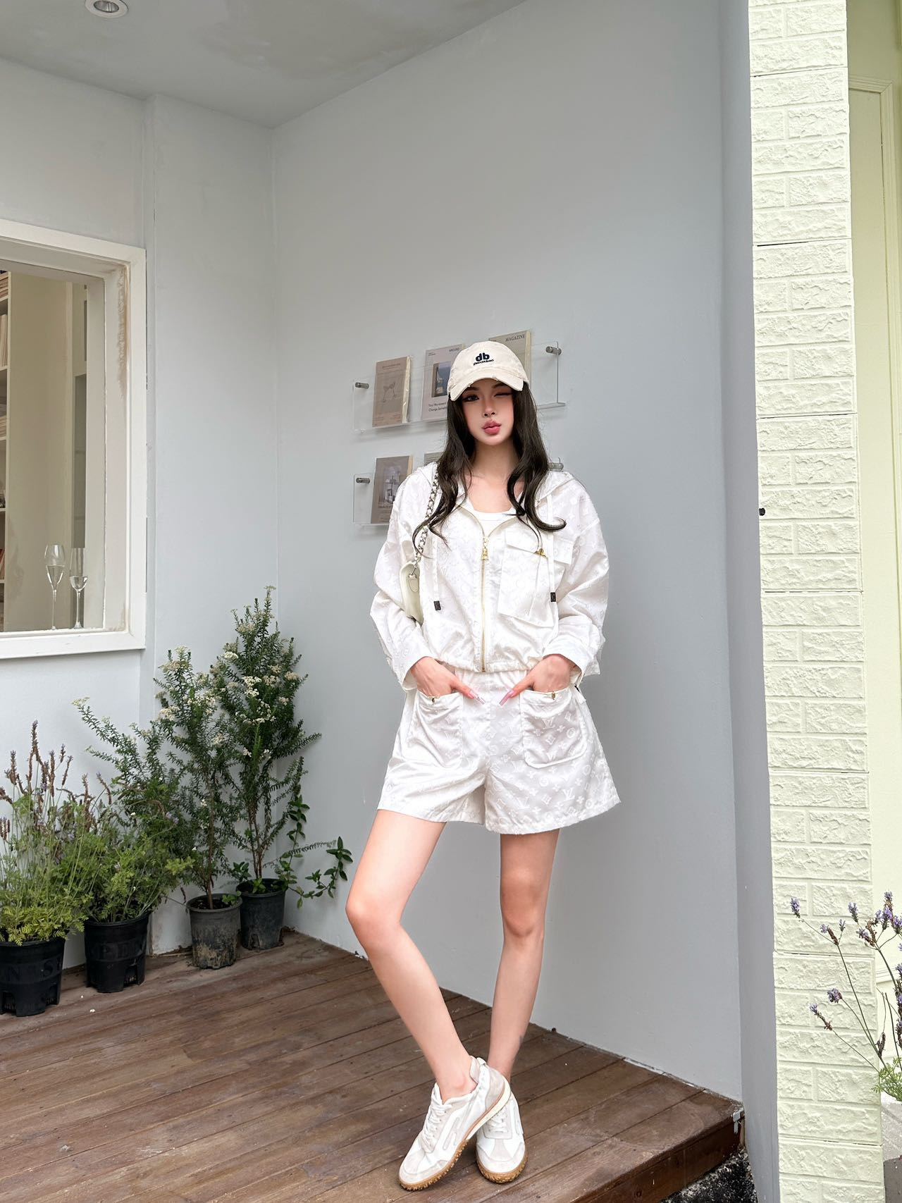 Louis New hooded jacket+shorts set