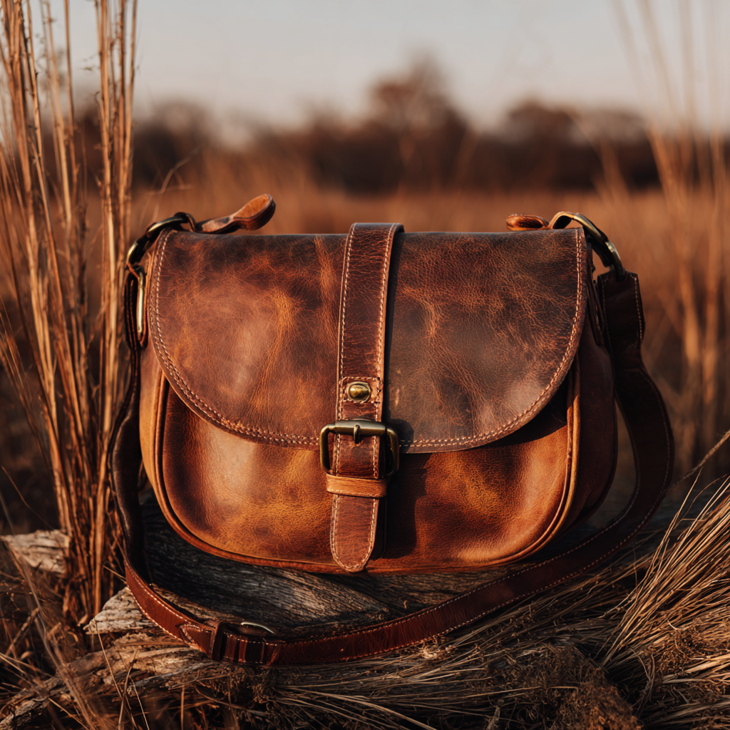 Handmade Western Style Crossbody Messenger Bag