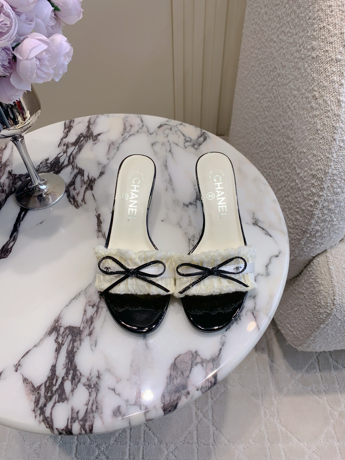 Chan New Tassel Bow High Heel Sandals