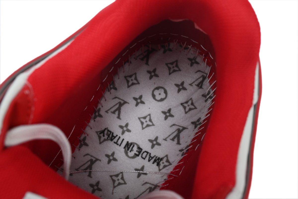 Pkkicks God Batch LOUIS VUITTON Trainer White Red