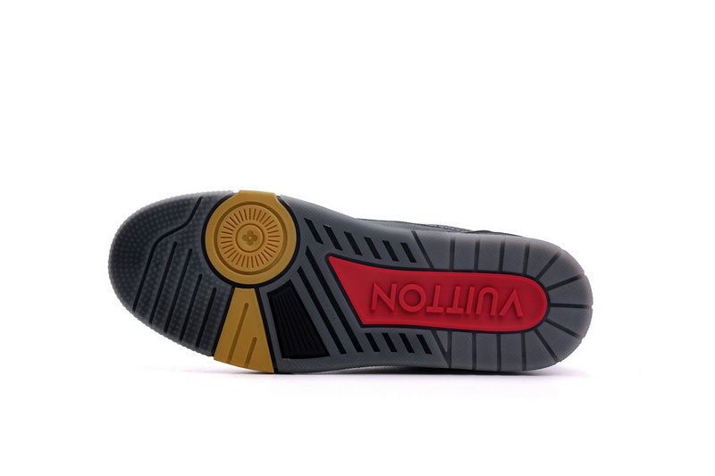 Pkkicks God Batch LOUIS VUITTON Trainer Black Litchi Pattern FD0226