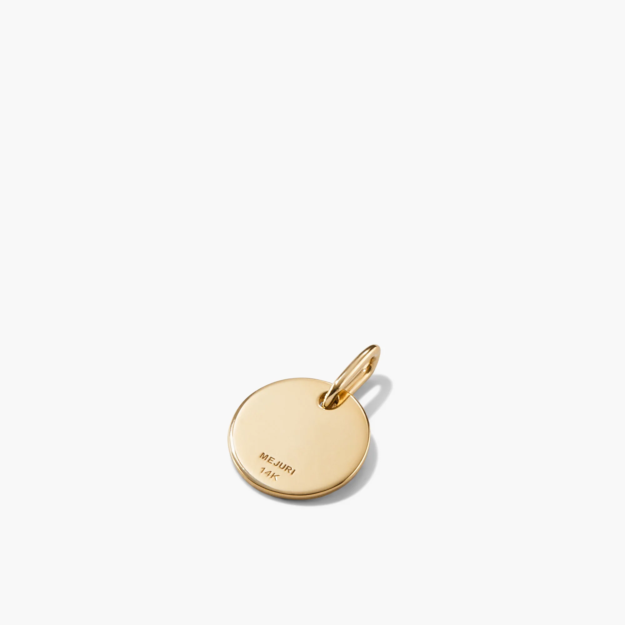 Disc Pavé Diamond Engravable Charm