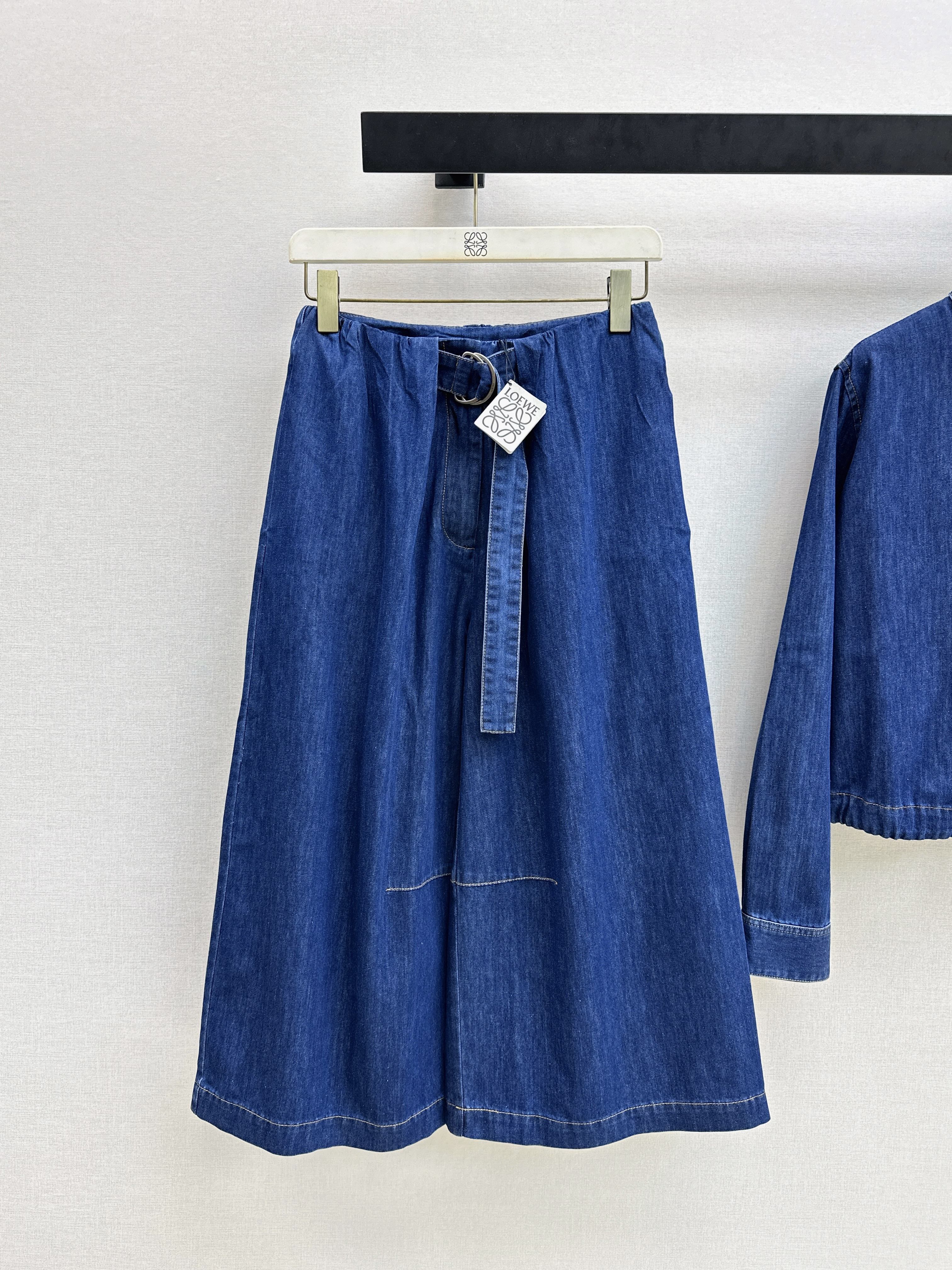 Loe New denim wide-leg pants