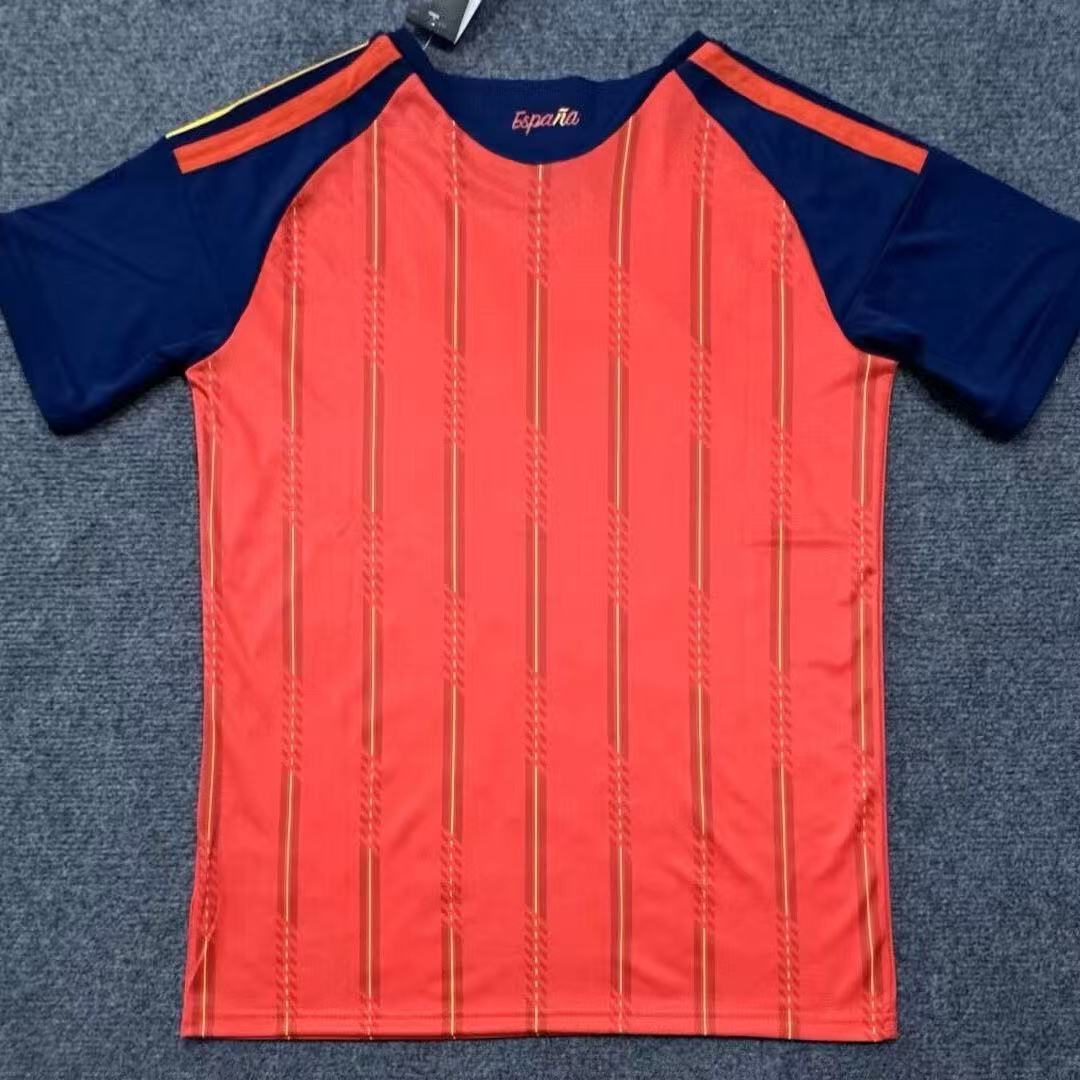 2026 World Cup Spain Home Fan-Version Soccer Jersey