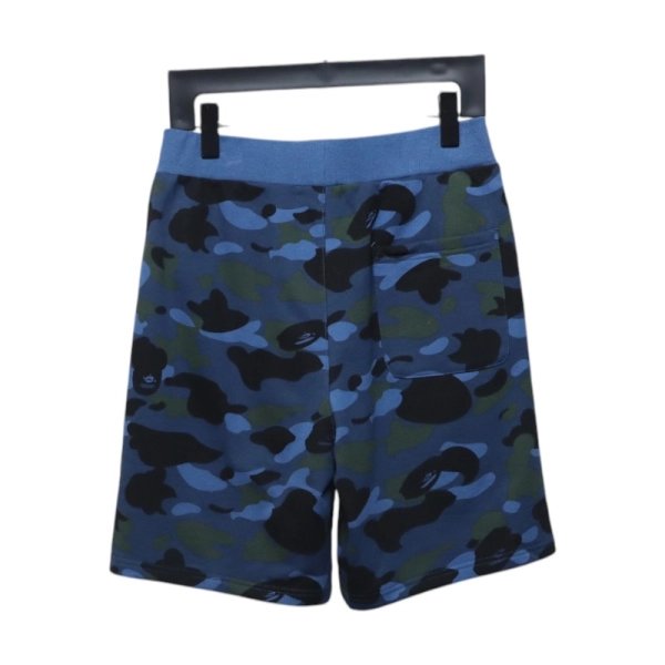 BAPE Camouflage Shark Mouth Shorts Navy Blue