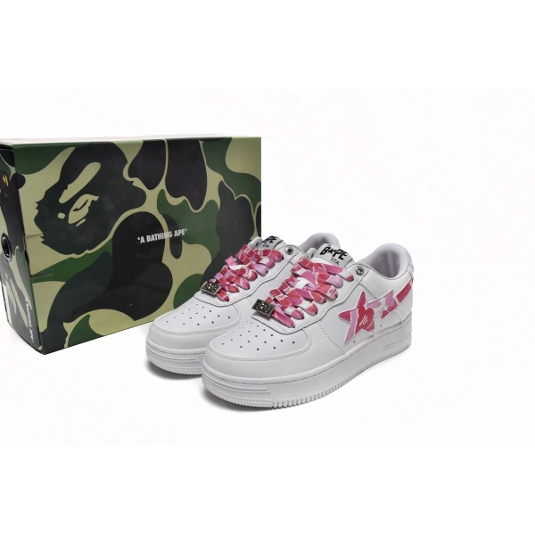 Cheap Fake Bape Sta Low White Red Camouflage 1H20-191-045(BapeSta)