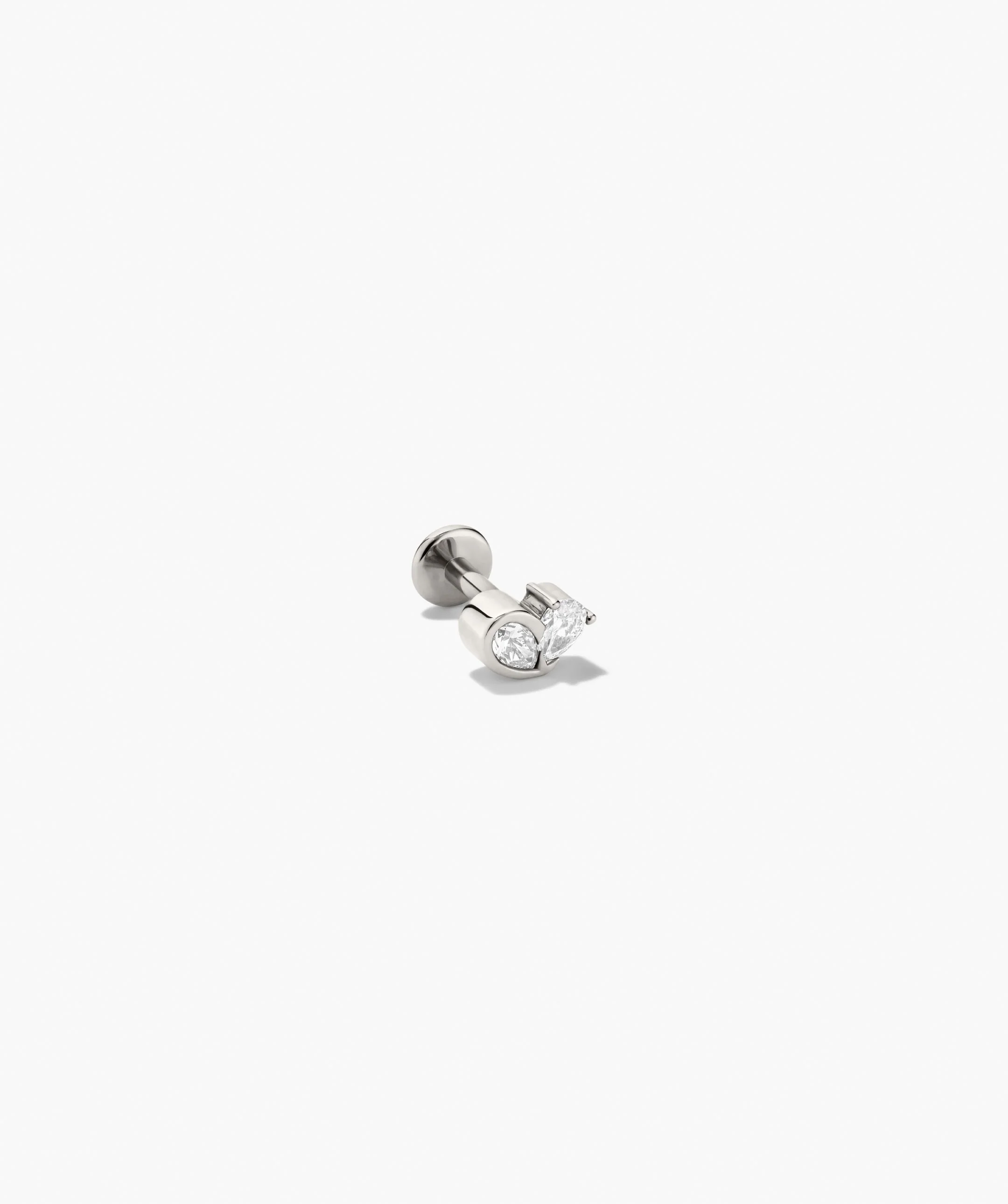 Piercing Studio - Two of Hearts Lab Grown Diamond Stud