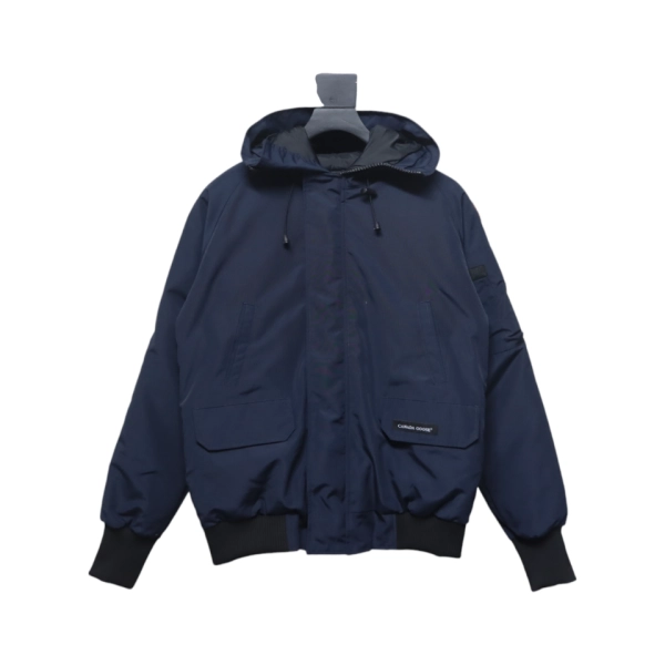 Canada Goose 01 Short Down Jacket Navy Blue