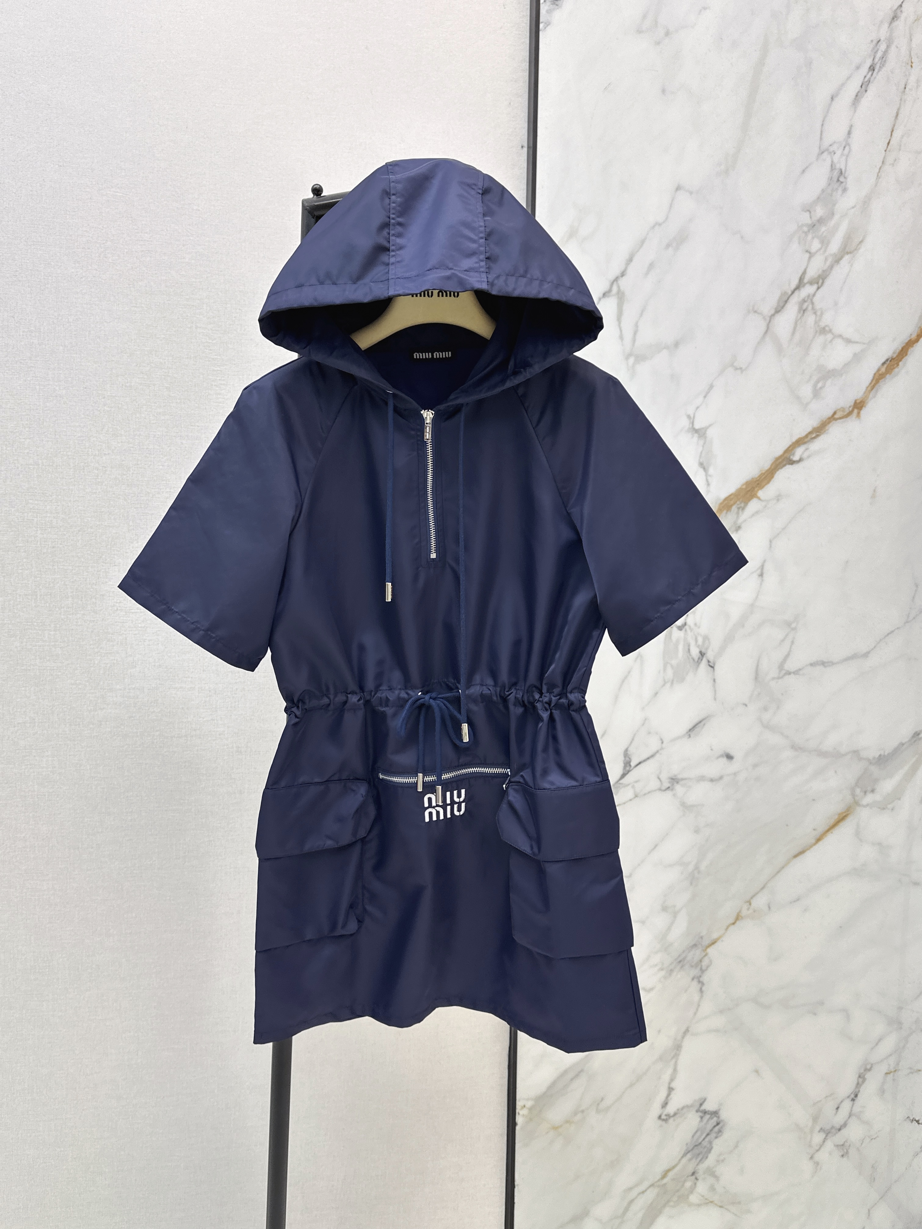 Miu New hooded dress
