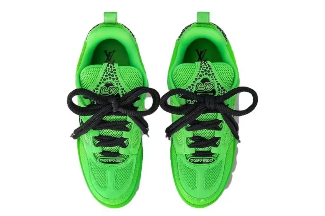 Pkkicks God Batch Louis Vuitton Skate Green and Black