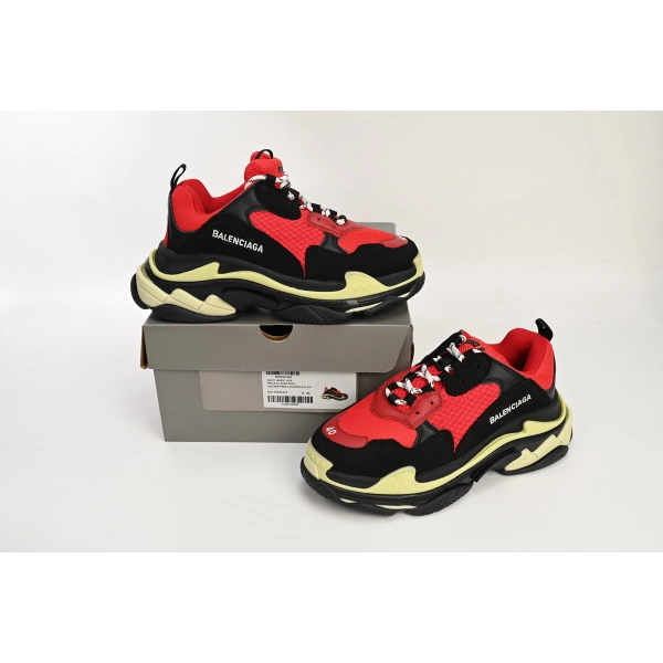Balenciaga Triple S Black Red Grey 483513 W06E1 1006