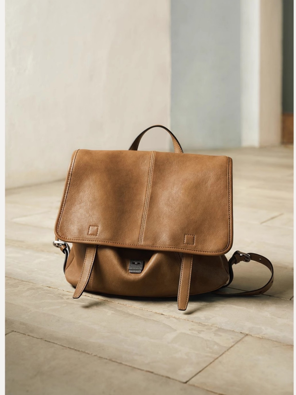 The Vintage Vegetable-Tanned Leather Backpack