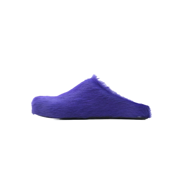 Marni Long-hair Calfskin Fussbett Sabot Purple SBMR000600P623600C74