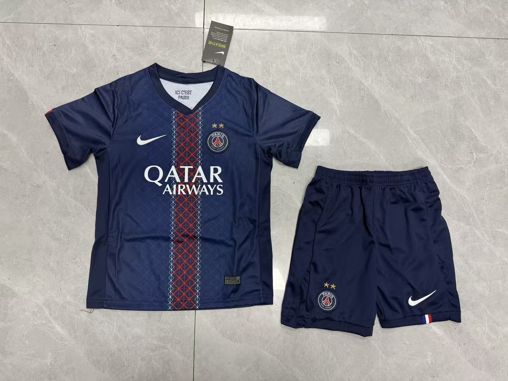 Paris Saint Germain Home Kids Suit 25/26（2 Stars）