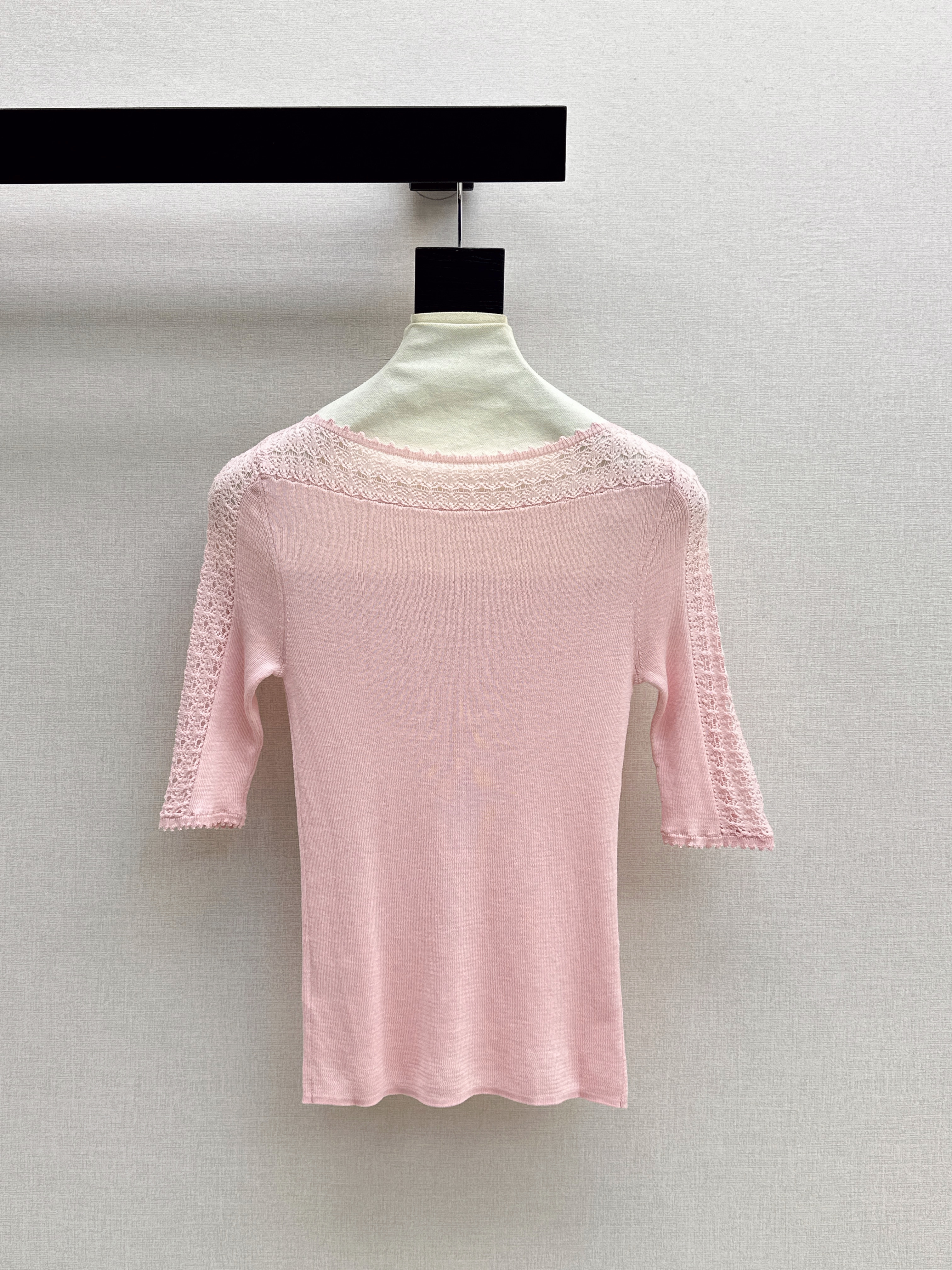 Miu New  Hollow-out spliced knitwear