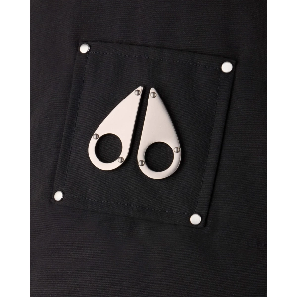 Moose Knuckles(W) Black Jacket Black Wool Collar（NFC)