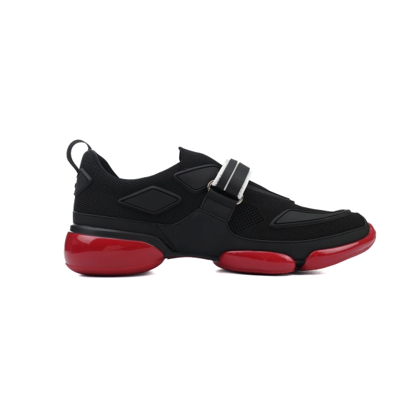Prada Cloudbust Velcro sneakers Black and Red