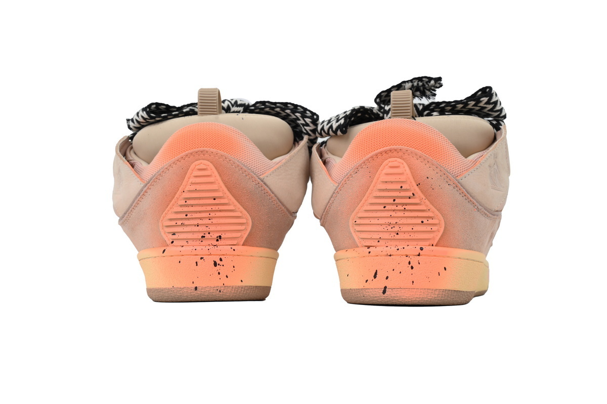 Lanvin Leather Curb x Gallery Dept Sneakers Paint Drip Pale Pink