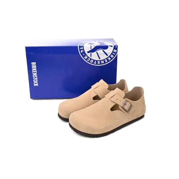 Birkenstock London Suede Sandals Taupe 1010504