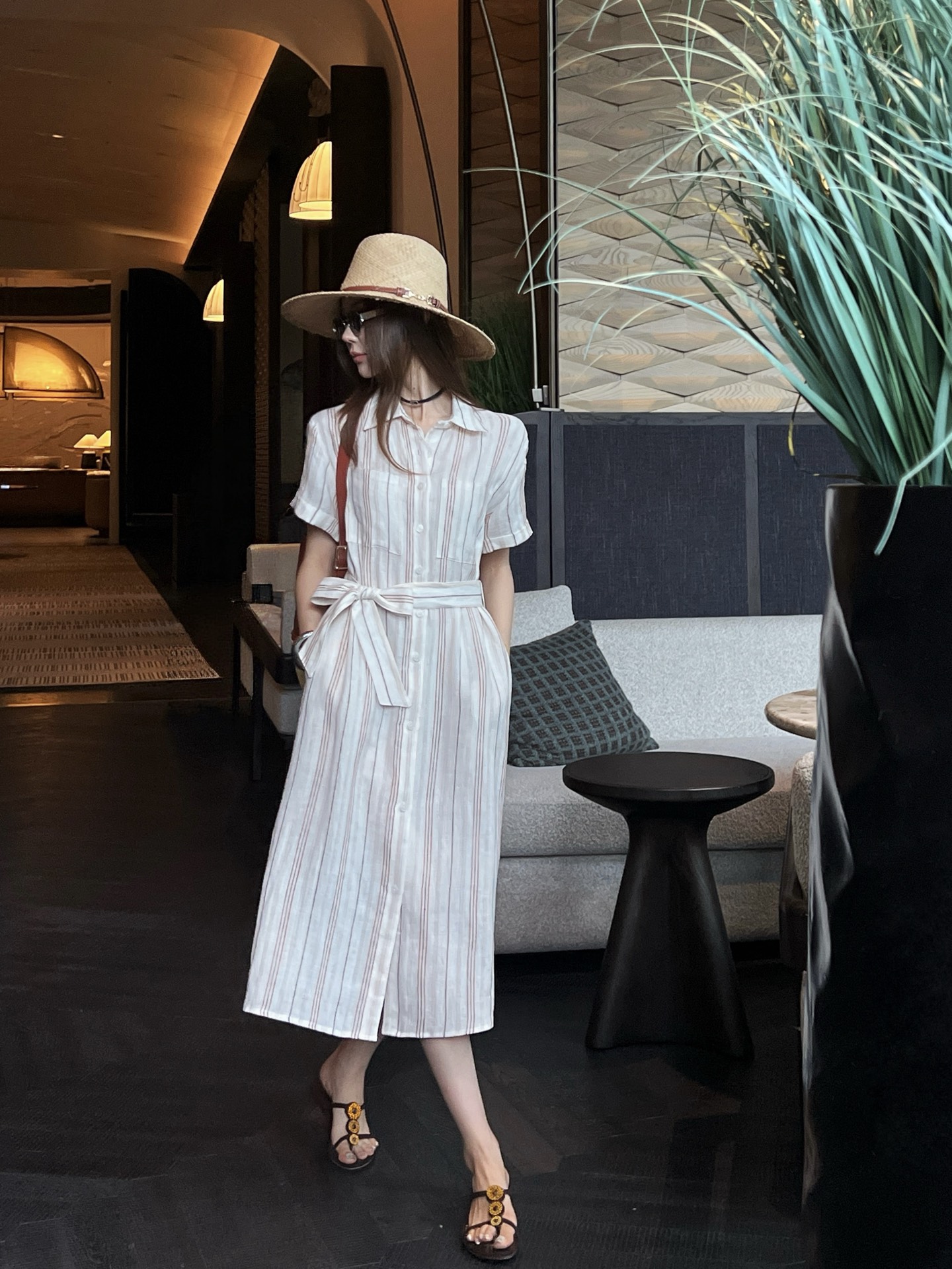 Loro New Striped Shirt Dress