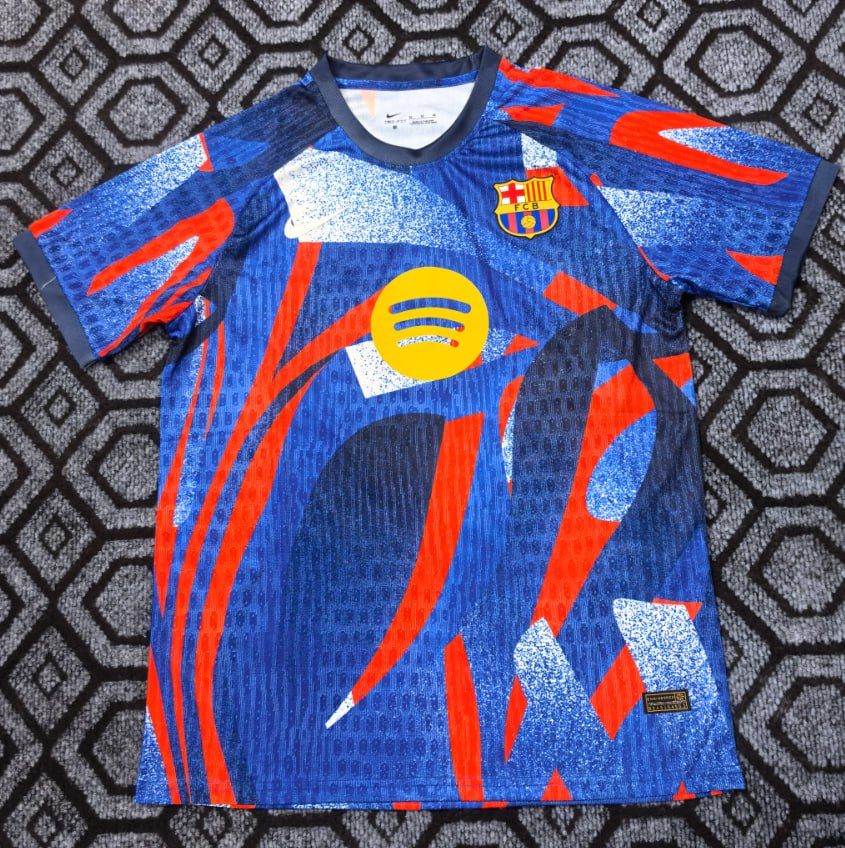 Barcelona Special Edition Abstract Brushstroke Men Jersey 26/27