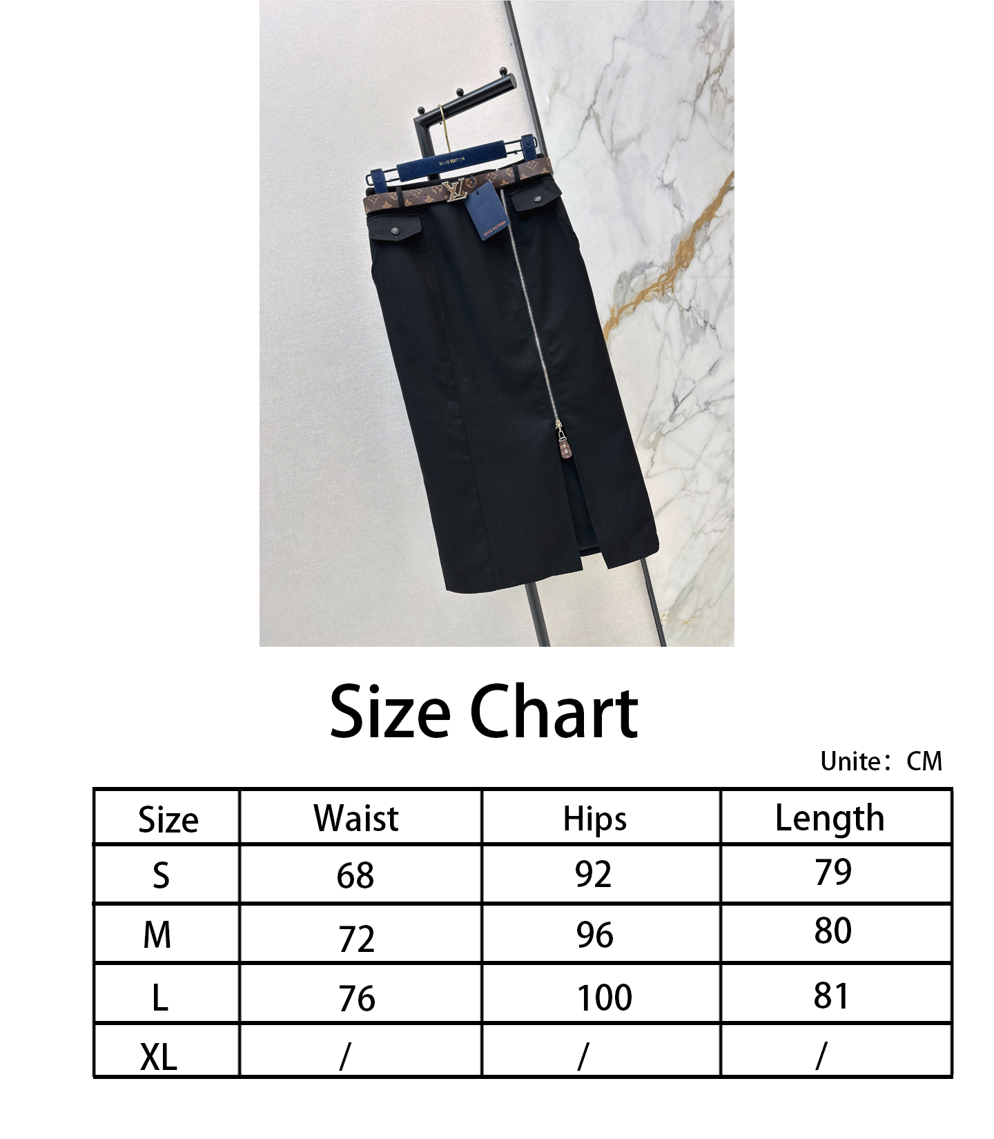 Loui New zipper skirt