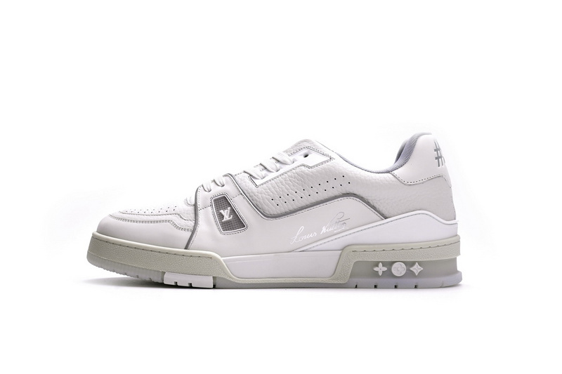 Pkkicks God Batch LOUIS VUITTON Trainer White Litchi Pattern FD0221