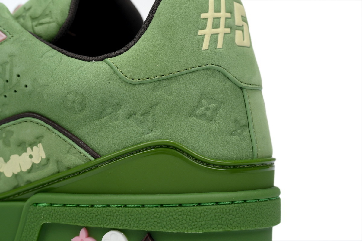 Pkkicks God Batch Tyler x LOUIS VUITTON Trainer Green