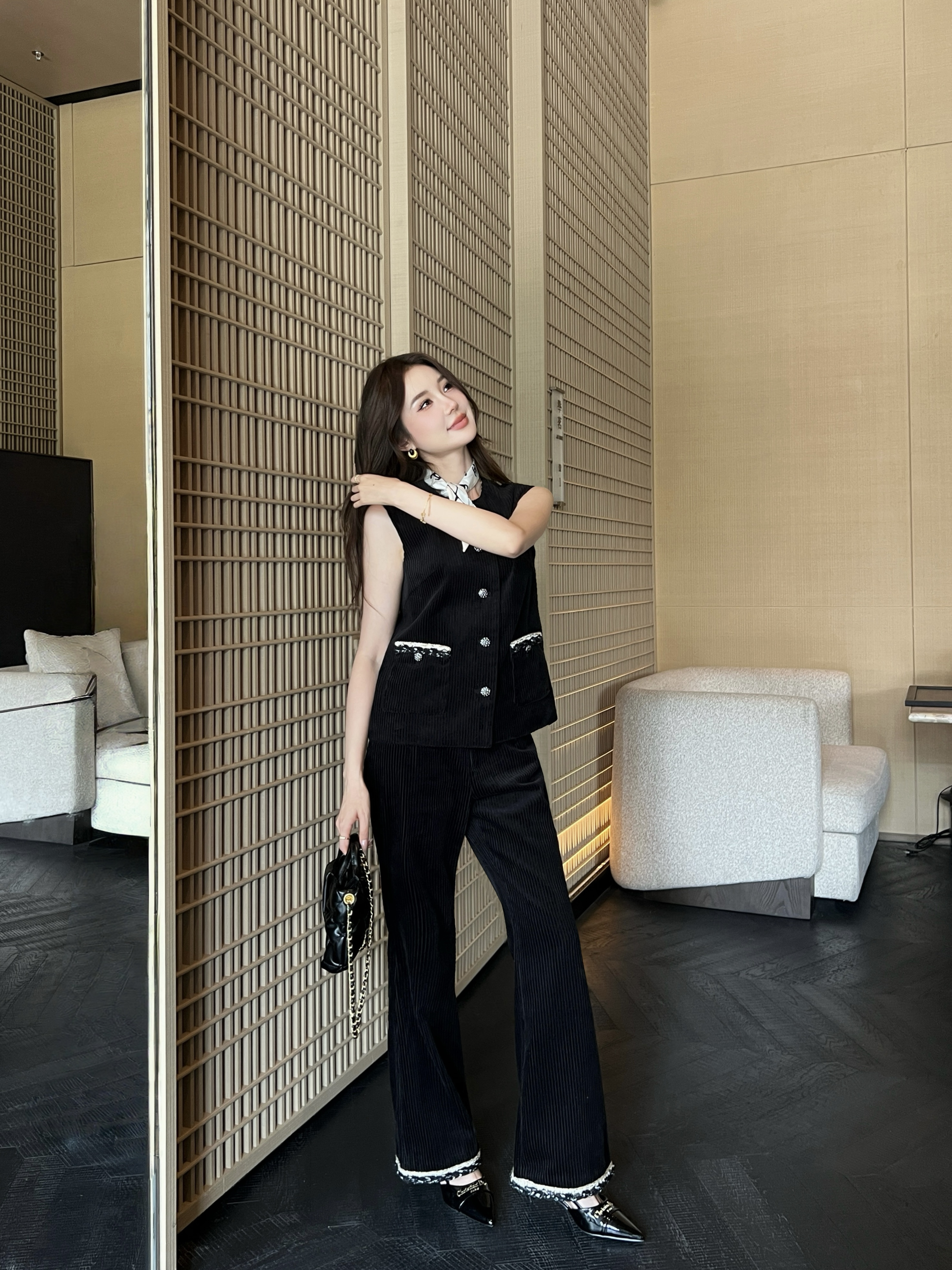 Chan New corduroy flared pants