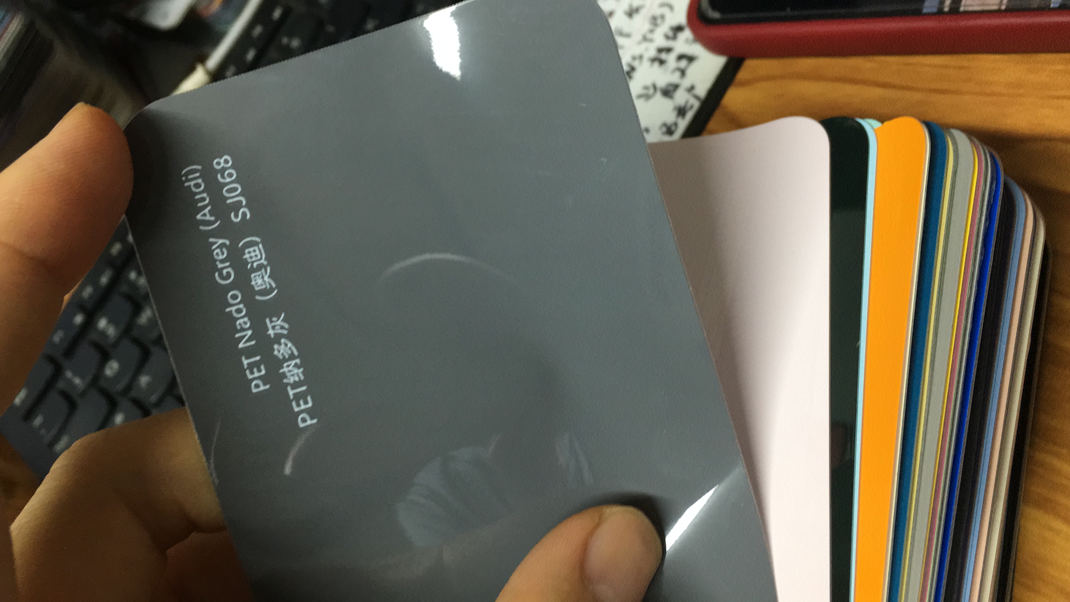 60ft x 5ft PET nardo grey Sticker SJ068 + 40ft x 5ft of satin black Wrap