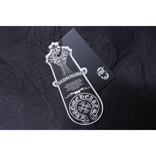 Chrome Hearts Cross Sanskrit Terry Patch Crew Neck T-Shirt black