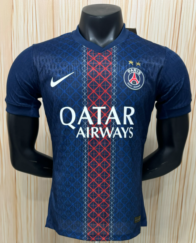 Paris Saint Germain Home Men Player Jersey 25/26（2 Stars）