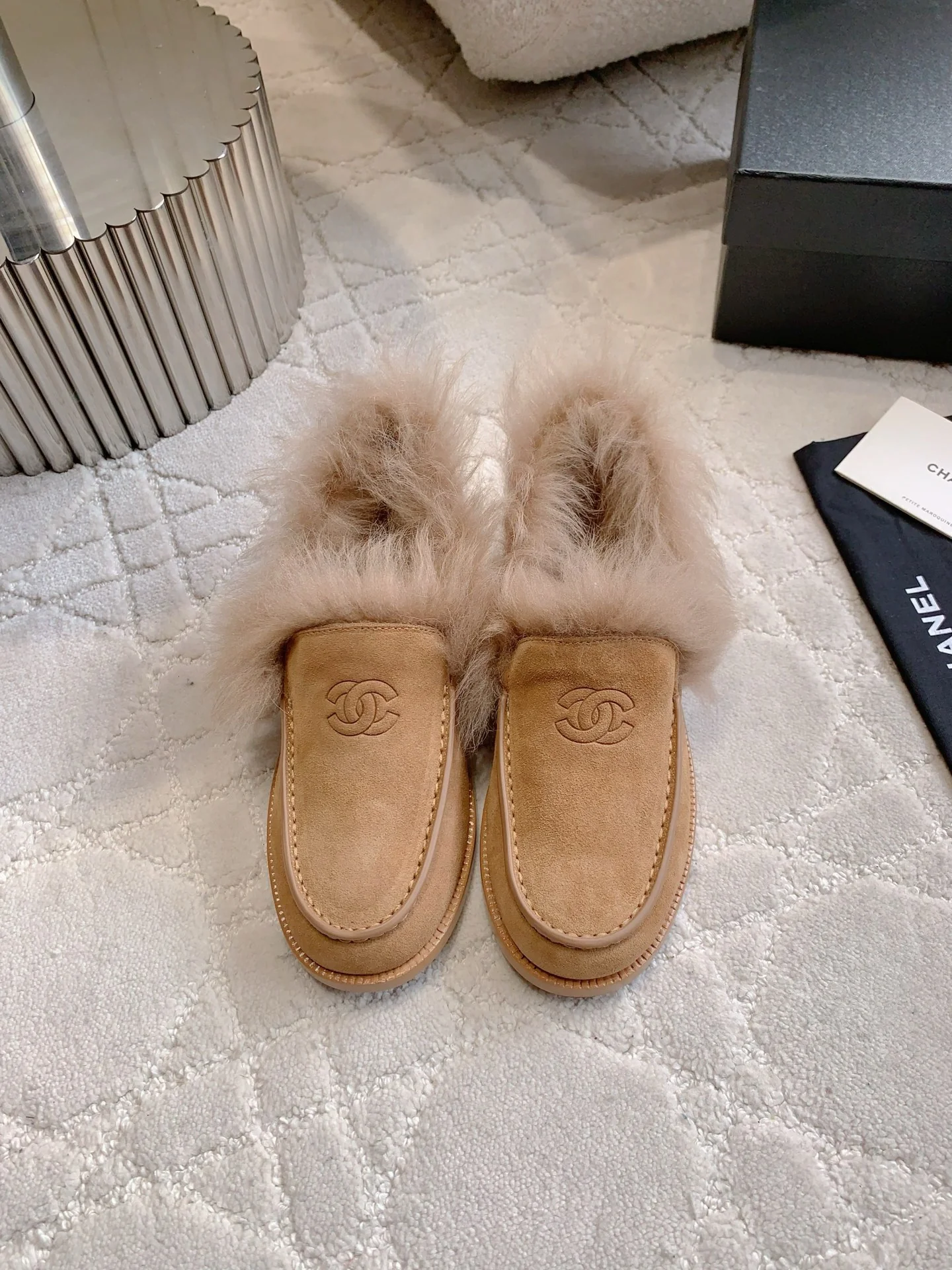 Chan New Furry Loafers