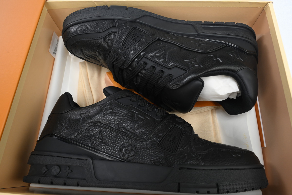 Pkkicks God Batch Louis Vuitton Trainer Black 1A7WET
