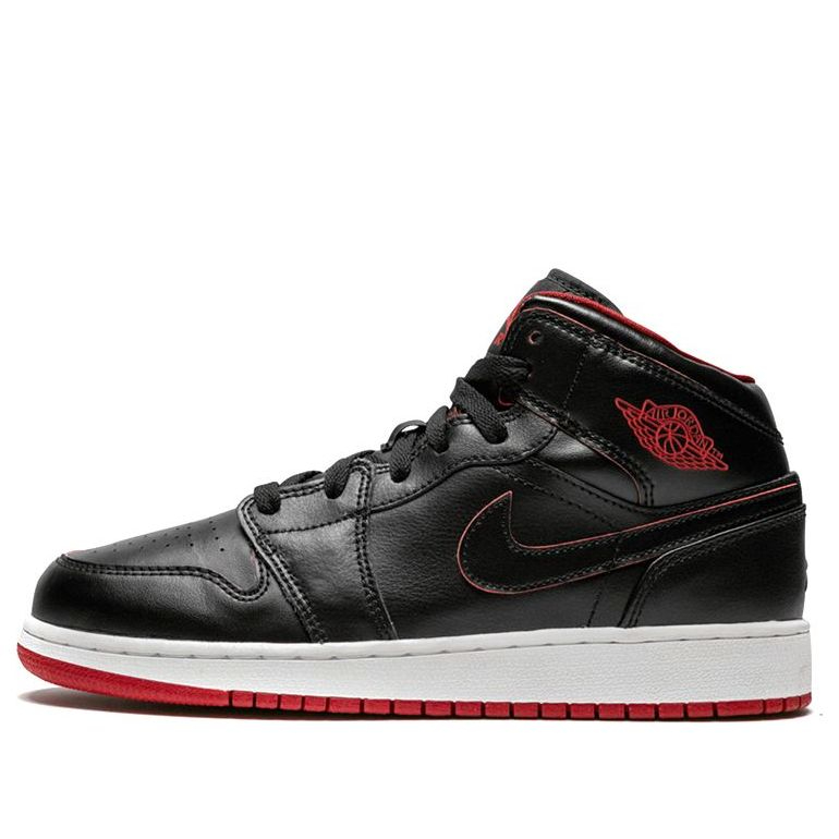 Air Jordan 1 Retro Mid GS 'Black Gym Red' 554725-028
